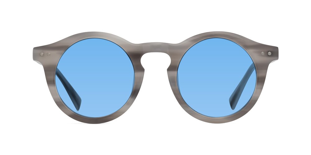 Baybe - Gray Striped Tinted Sunglasses