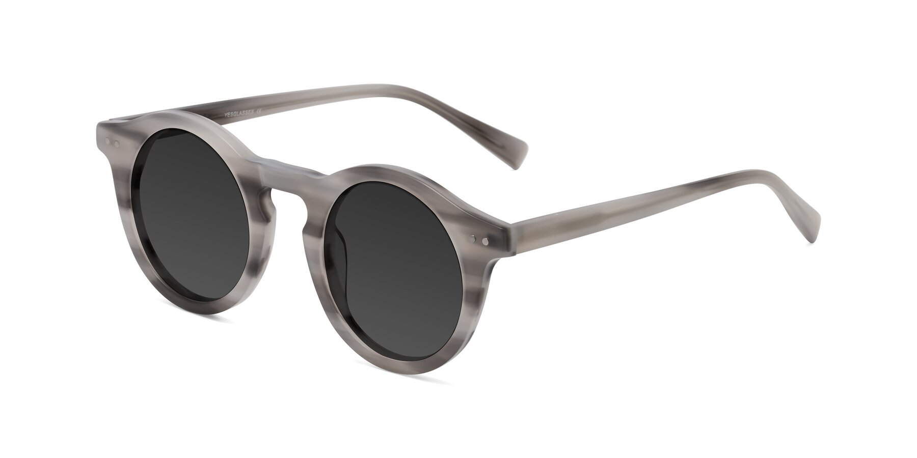 Angle of Baybe in Gray Striped with Gray Tinted Lenses