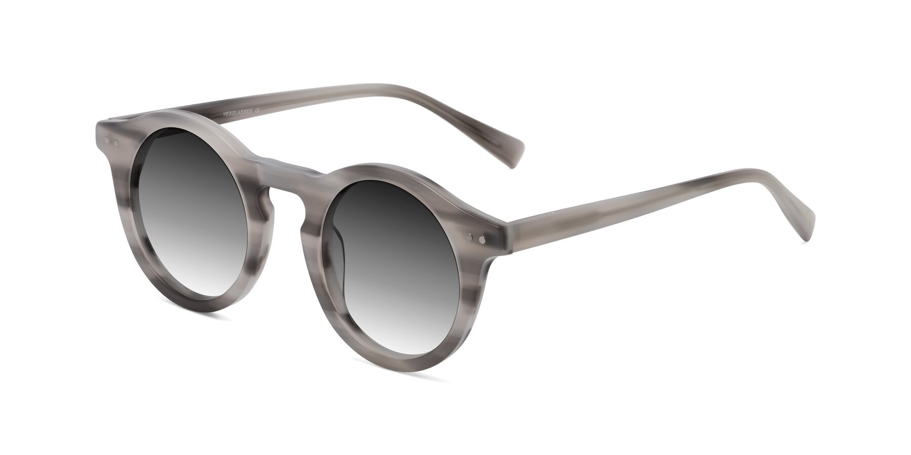 Angle of Baybe in Gray Striped with Gray Gradient Lenses