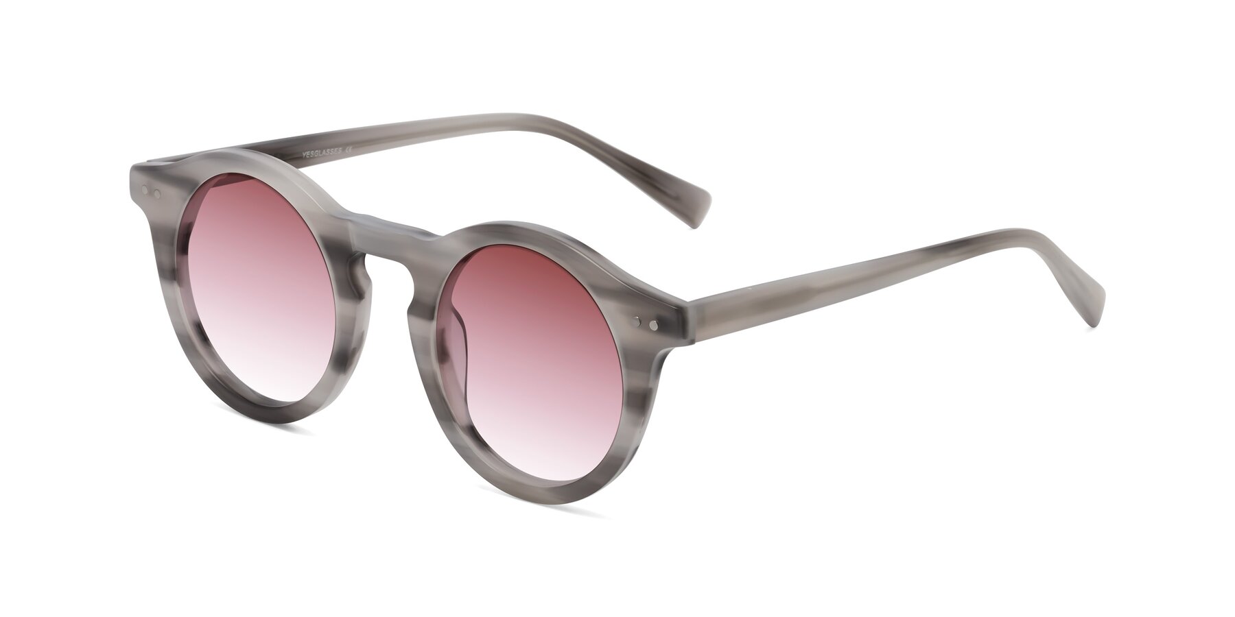 Angle of Baybe in Gray Striped with Garnet Gradient Lenses