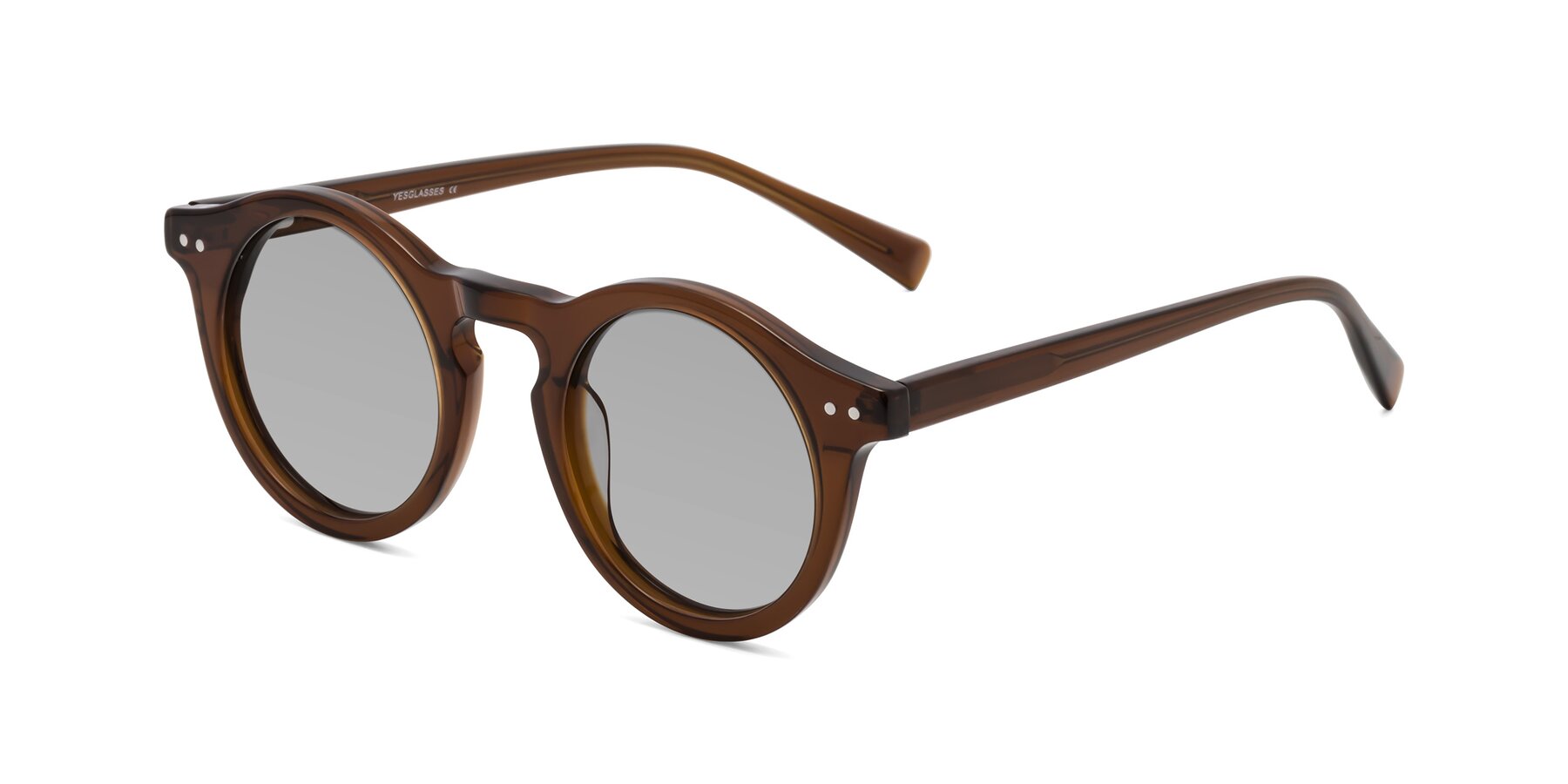 Angle of Baybe in Brown with Light Gray Tinted Lenses