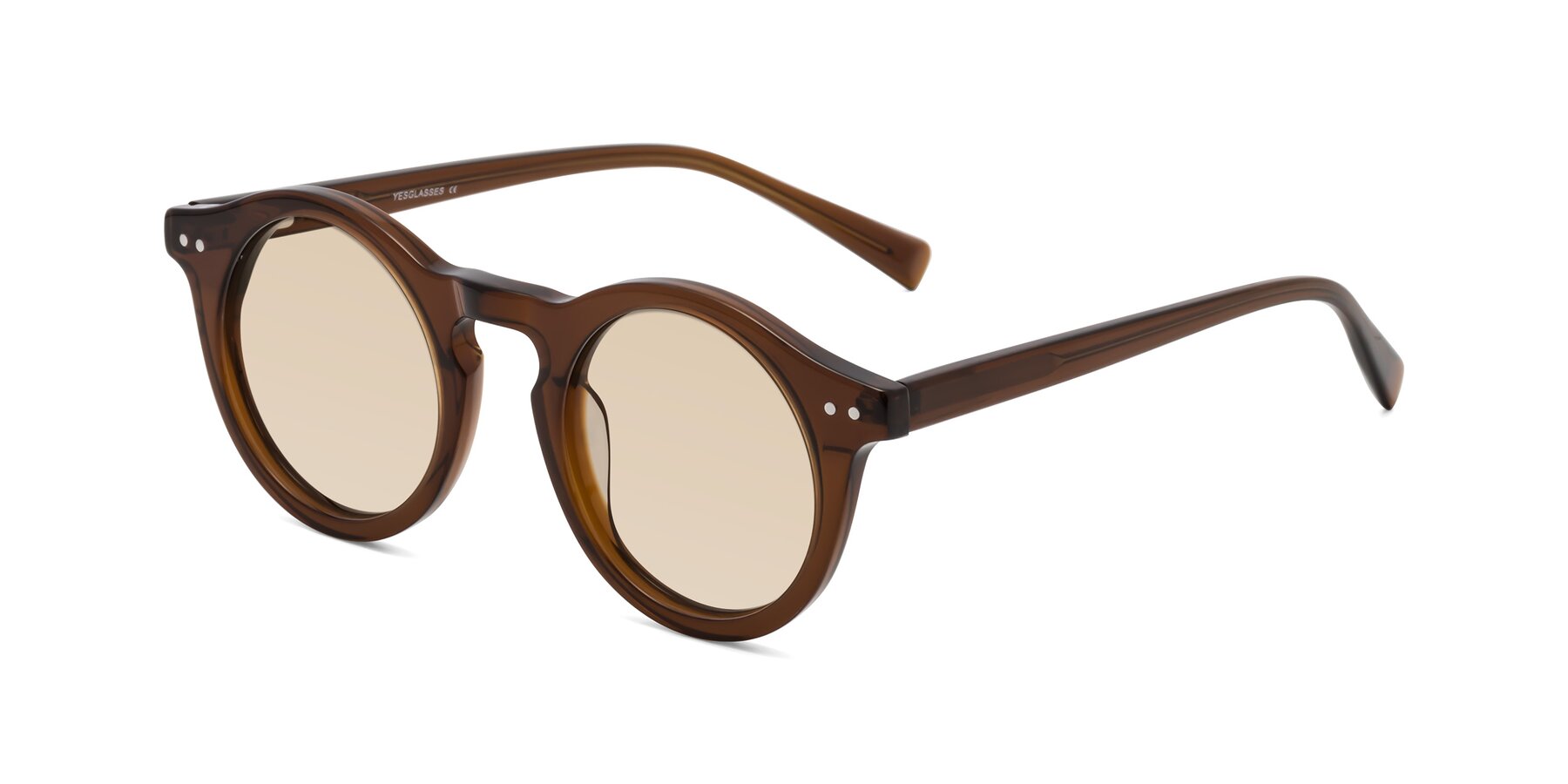 Angle of Baybe in Brown with Light Brown Tinted Lenses