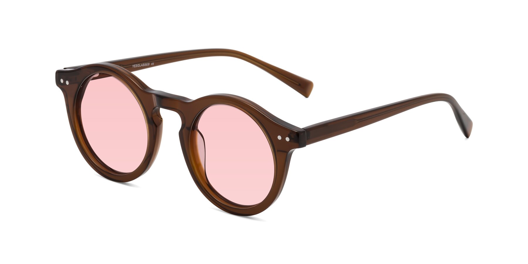 Angle of Baybe in Brown with Light Garnet Tinted Lenses