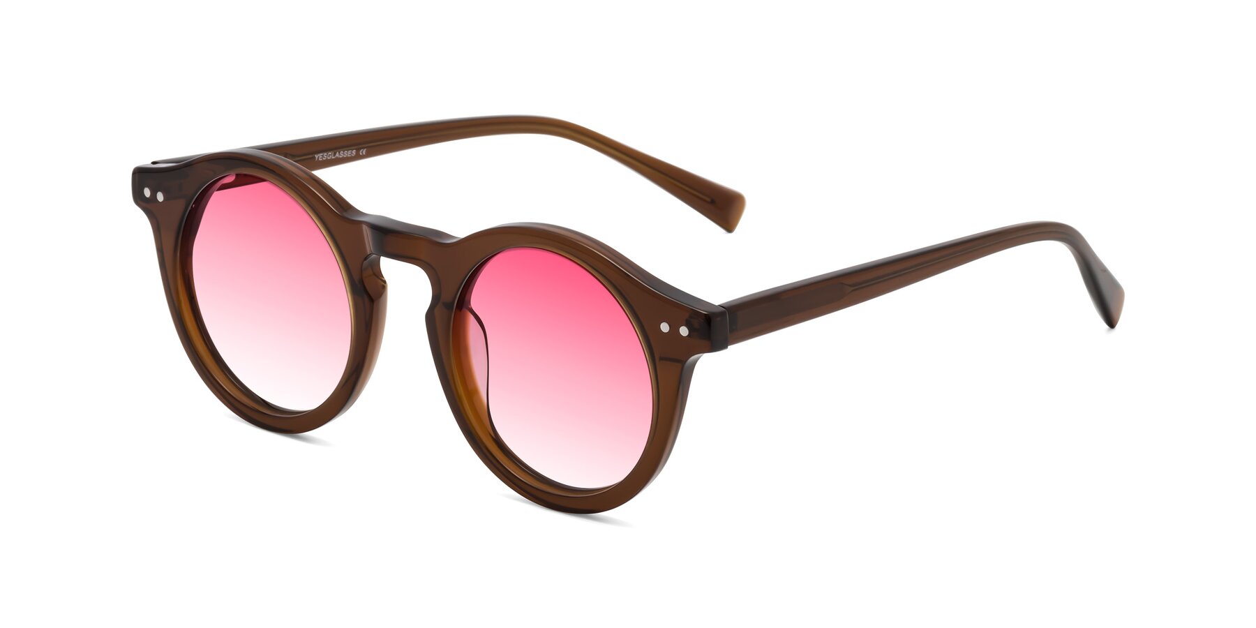 Angle of Baybe in Brown with Pink Gradient Lenses