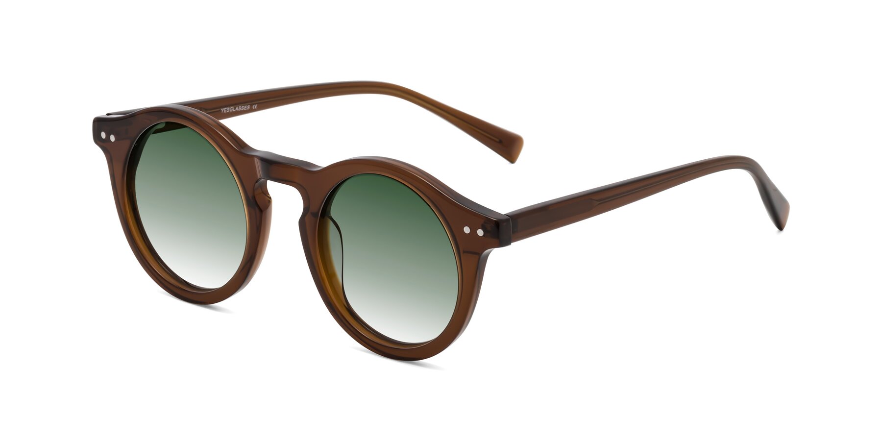 Angle of Baybe in Brown with Green Gradient Lenses