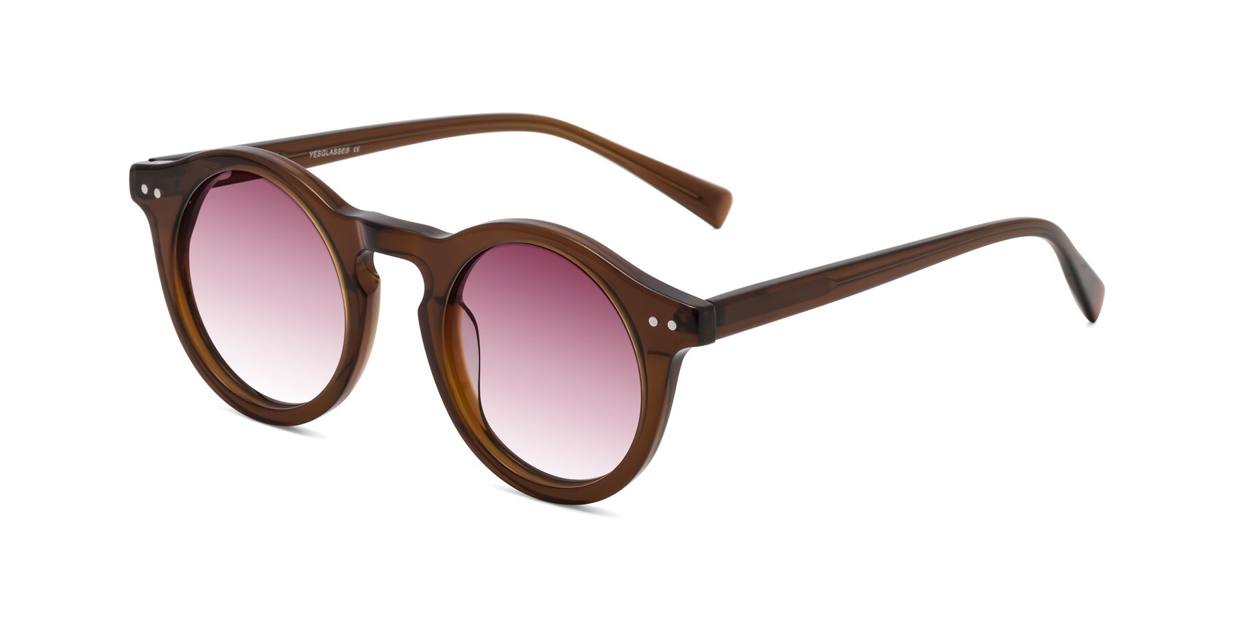 Angle of Baybe in Brown with Wine Gradient Lenses