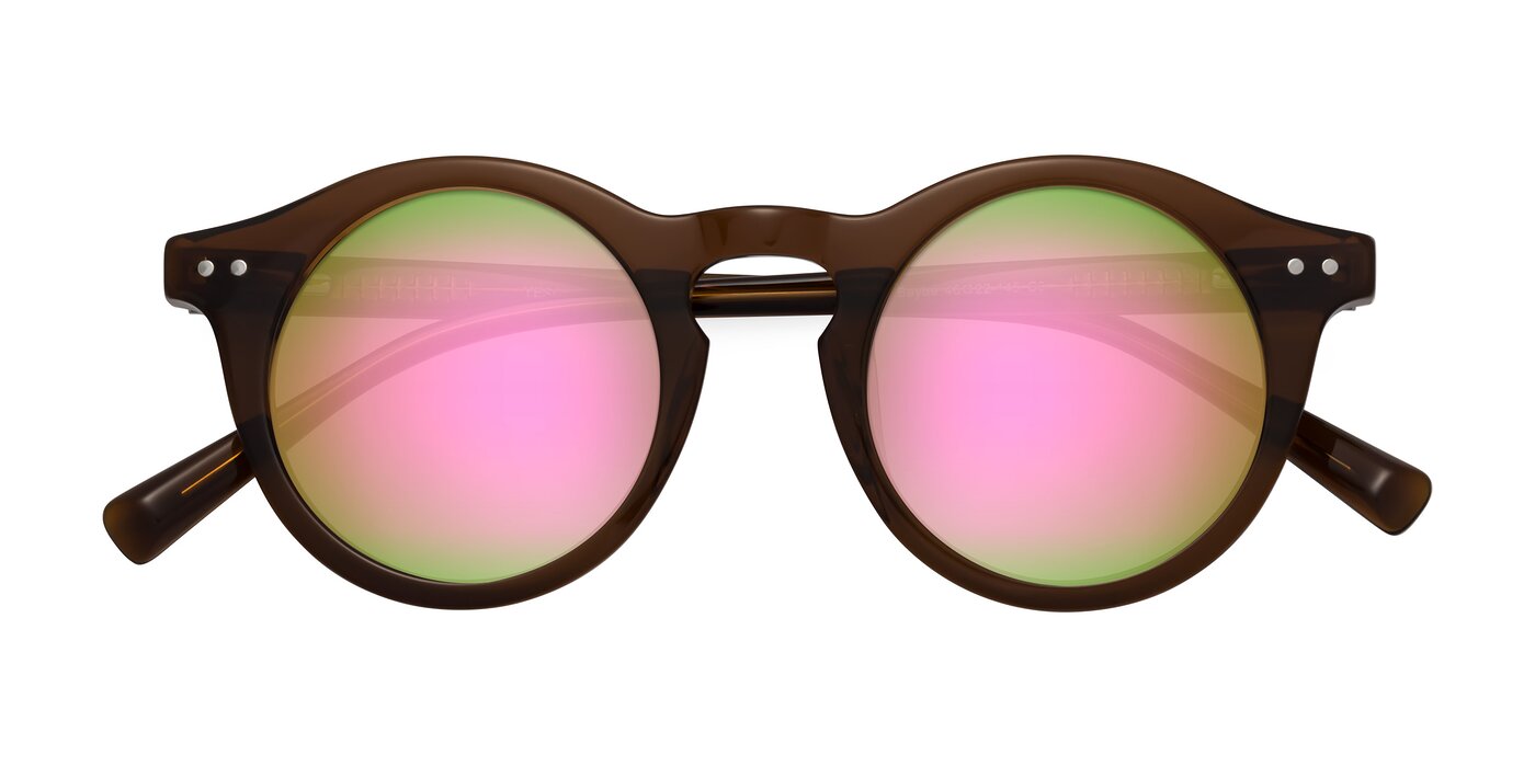 Baybe - Brown Flash Mirrored Sunglasses