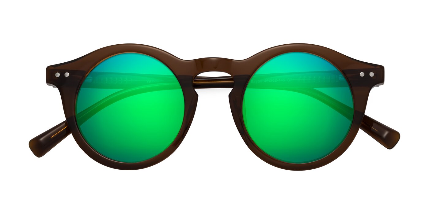 Baybe - Brown Flash Mirrored Sunglasses