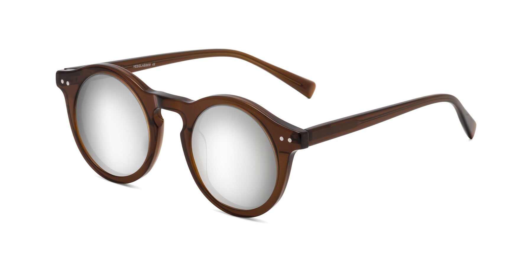 Angle of Baybe in Brown with Silver Mirrored Lenses