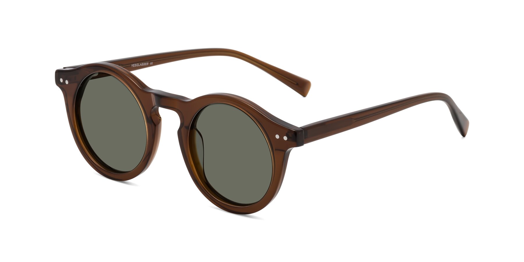 Angle of Baybe in Brown with Gray Polarized Lenses