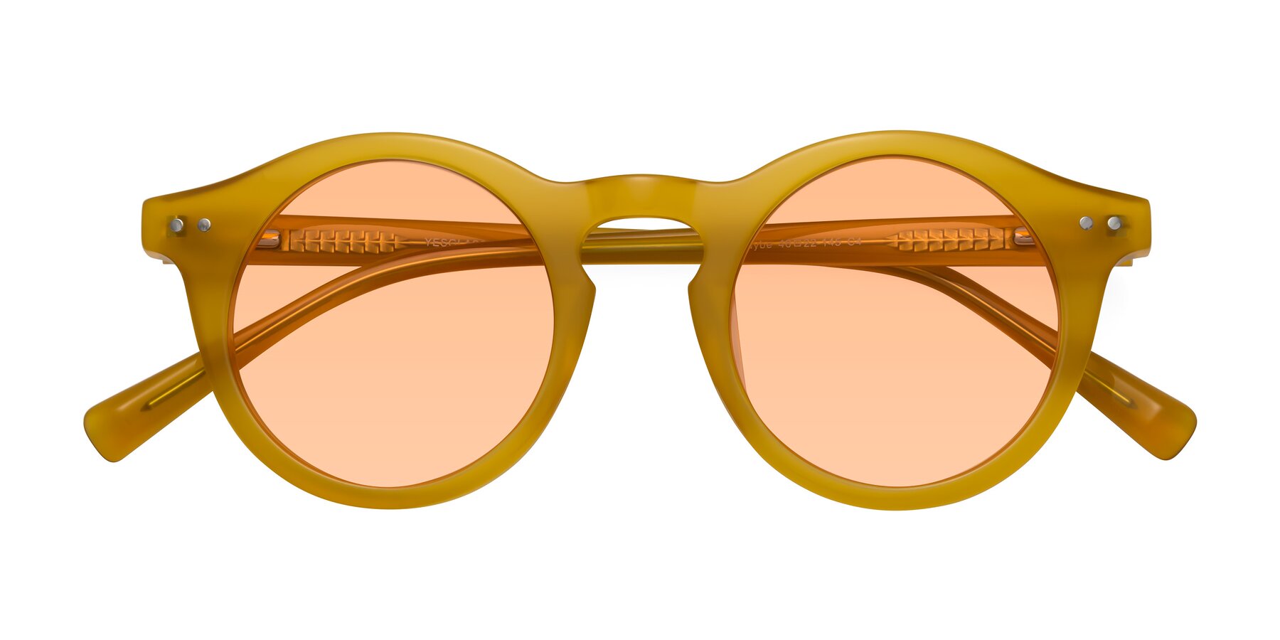 Folded Front of Baybe in Honey with Light Orange Tinted Lenses