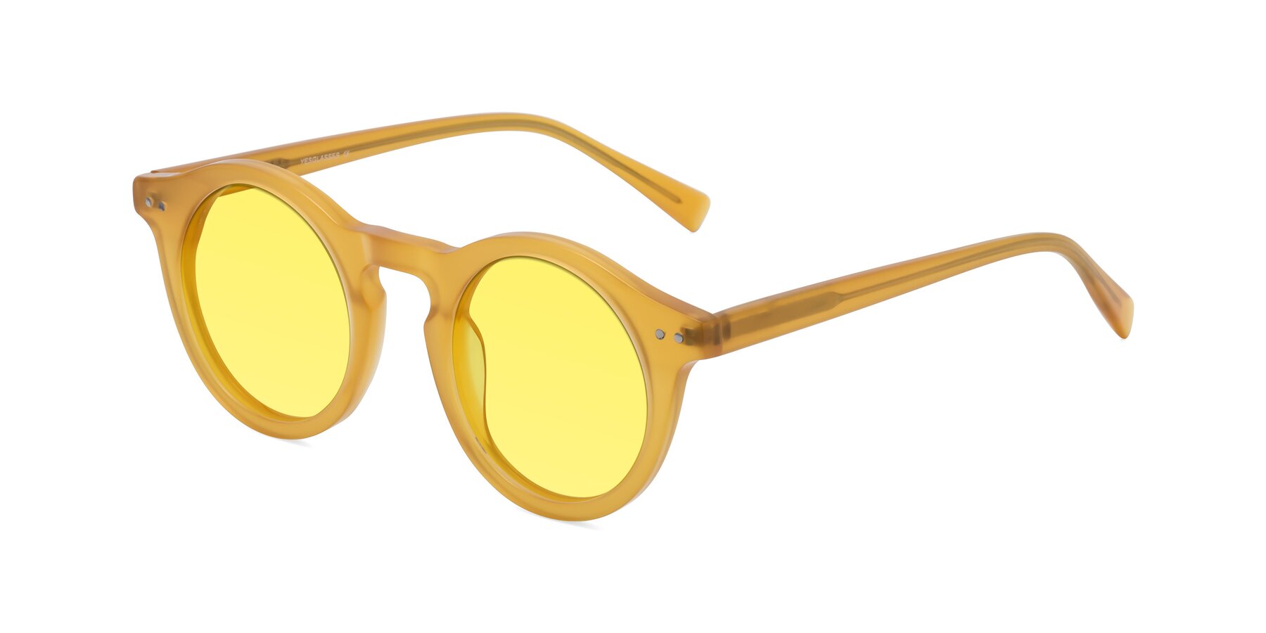 Angle of Baybe in Honey with Medium Yellow Tinted Lenses