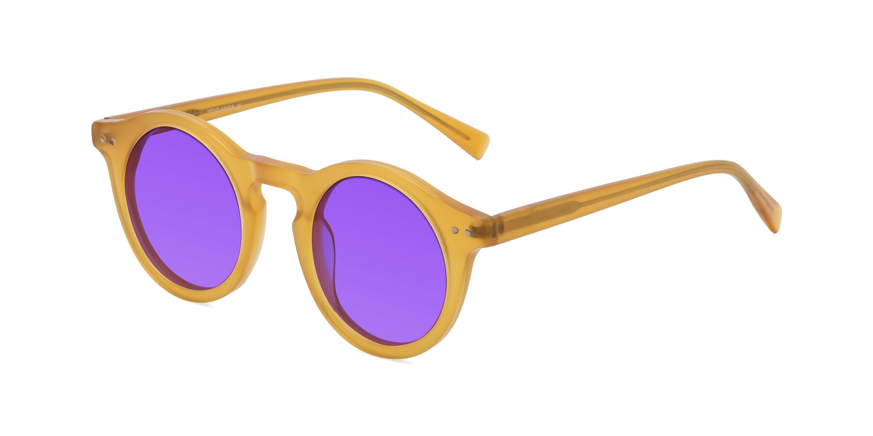 Angle of Baybe in Honey with Purple Tinted Lenses