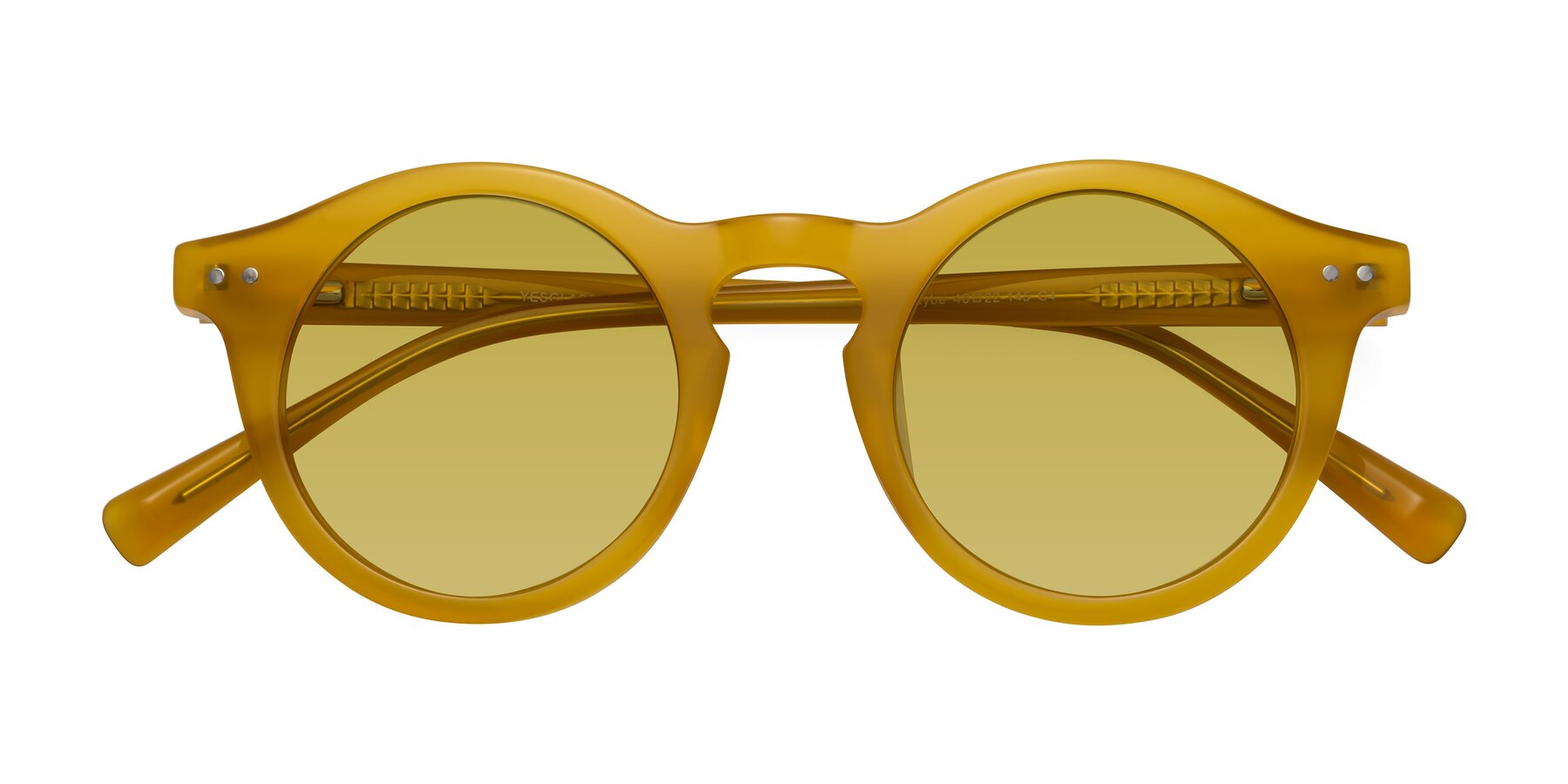 Folded Front of Baybe in Honey with Champagne Tinted Lenses