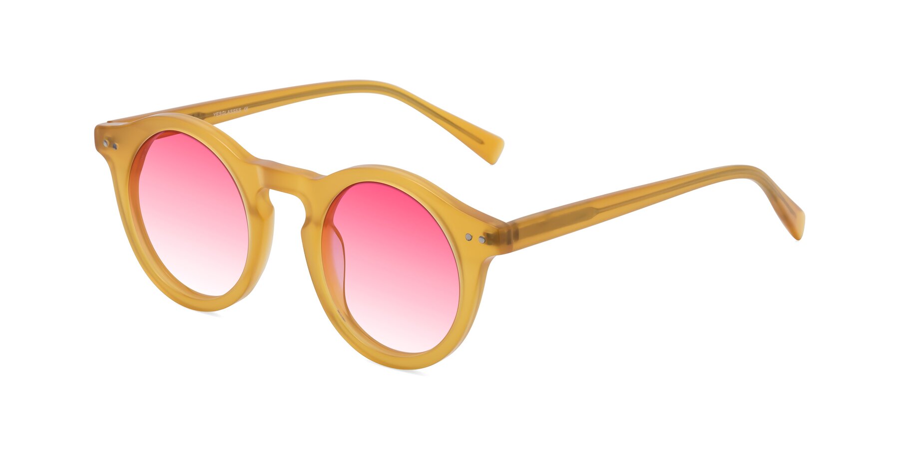 Angle of Baybe in Honey with Pink Gradient Lenses