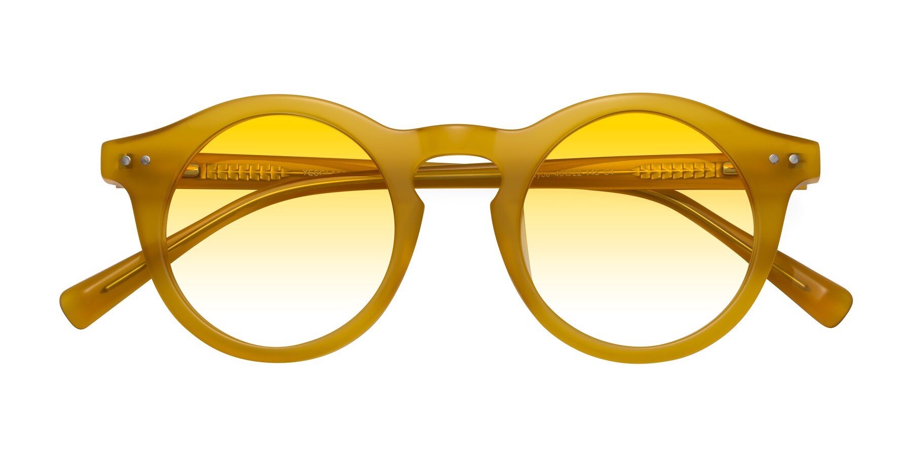 Folded Front of Baybe in Honey with Yellow Gradient Lenses