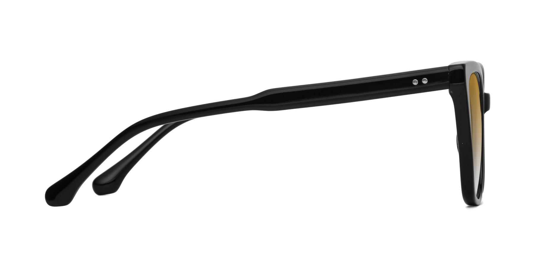 Side of Cool in Black with Champagne Gradient Lenses