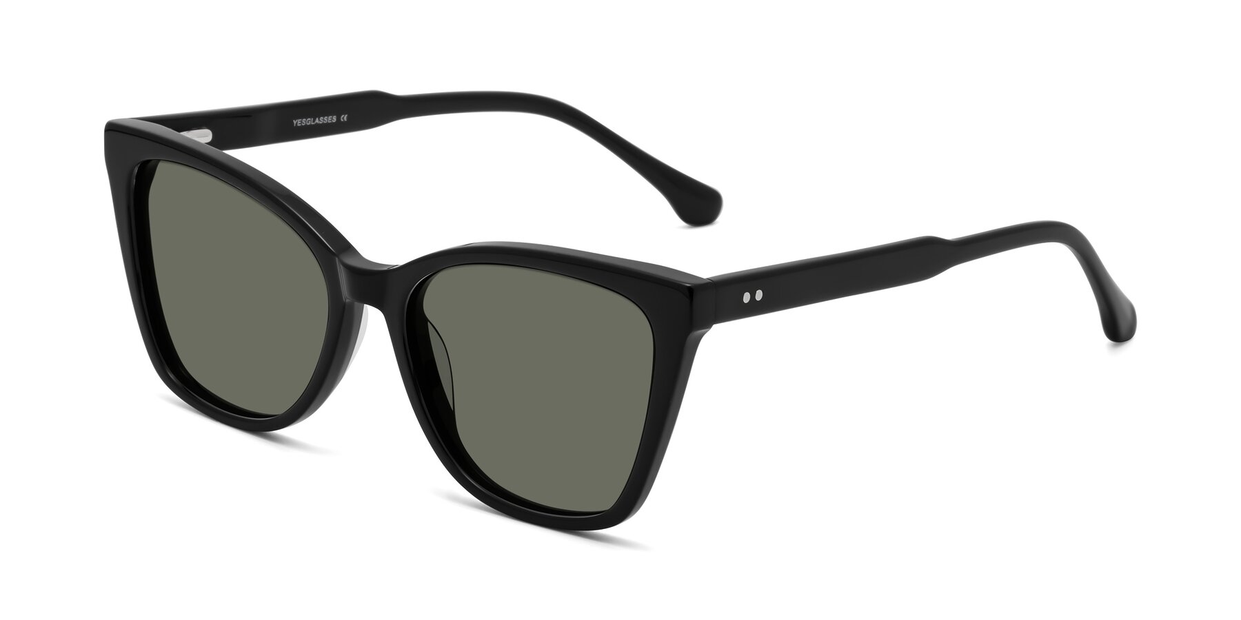 Angle of Cool in Black with Gray Polarized Lenses