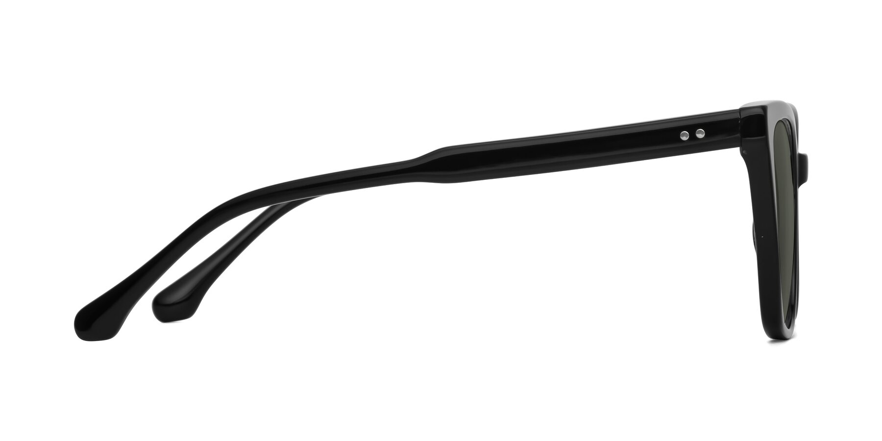 Side of Cool in Black with Gray Polarized Lenses