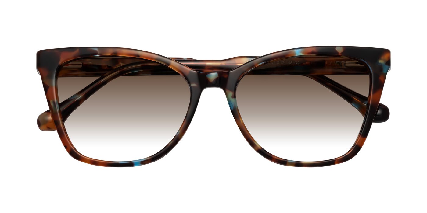 Cool - Floral Tortoise Gradient Sunglasses