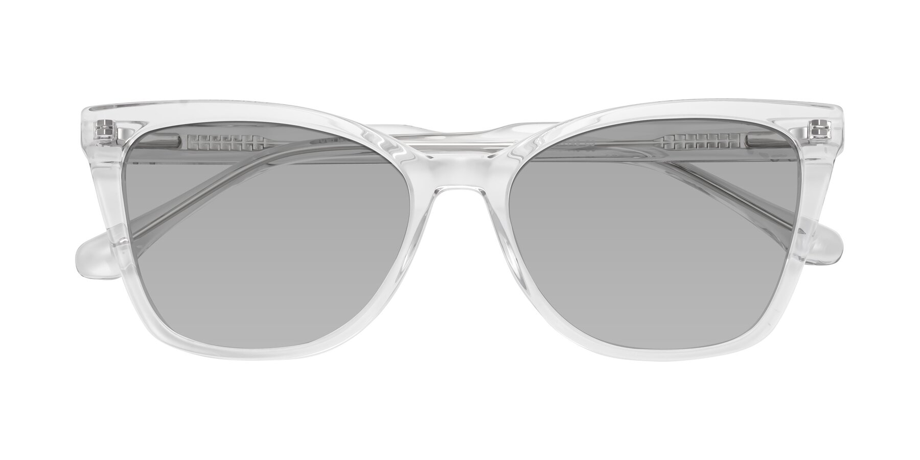 Folded Front of Cool in Clear with Light Gray Tinted Lenses