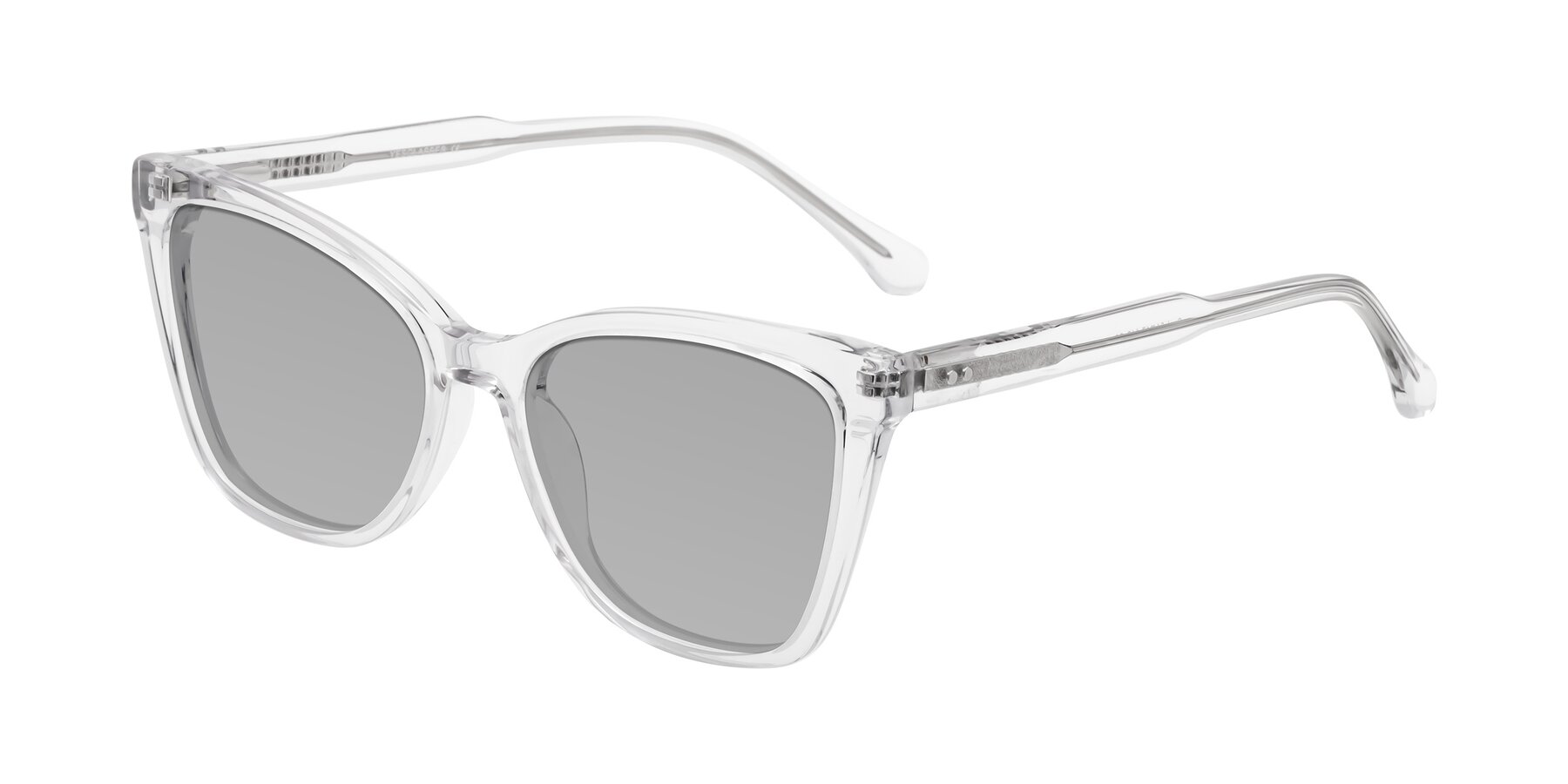 Angle of Cool in Clear with Light Gray Tinted Lenses