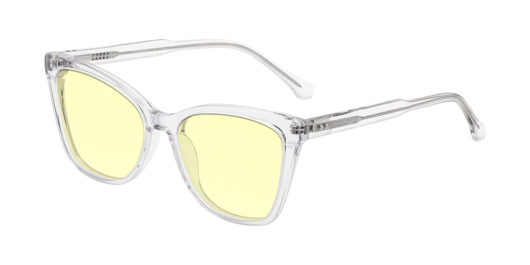 Angle of Cool in Clear with Light Yellow Tinted Lenses