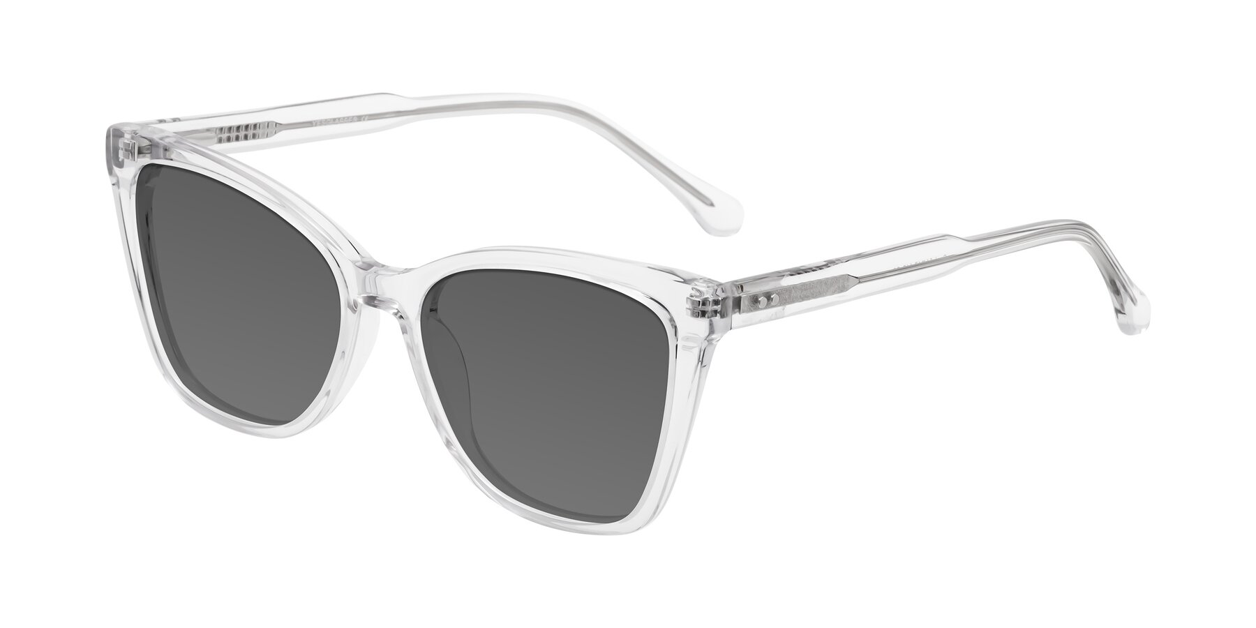 Angle of Cool in Clear with Medium Gray Tinted Lenses