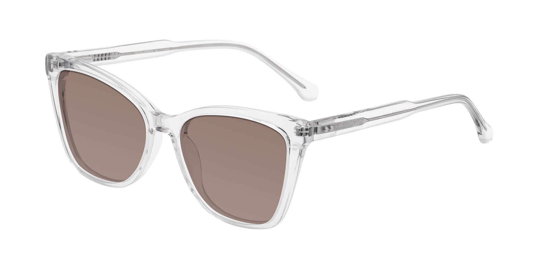 Angle of Cool in Clear with Medium Brown Tinted Lenses