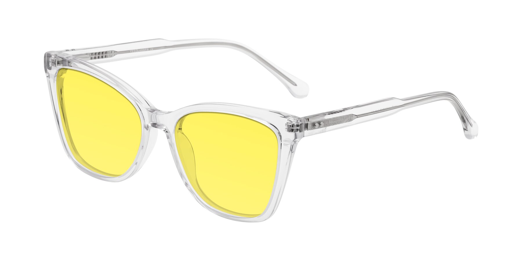 Angle of Cool in Clear with Medium Yellow Tinted Lenses