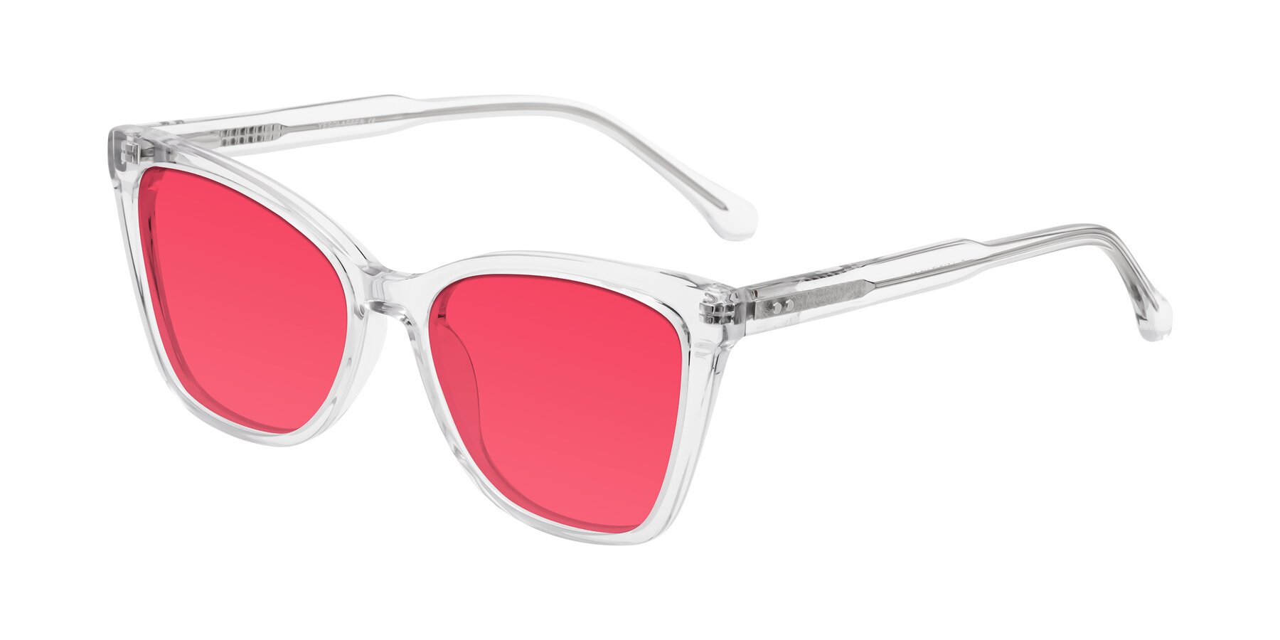 Angle of Cool in Clear with Red Tinted Lenses