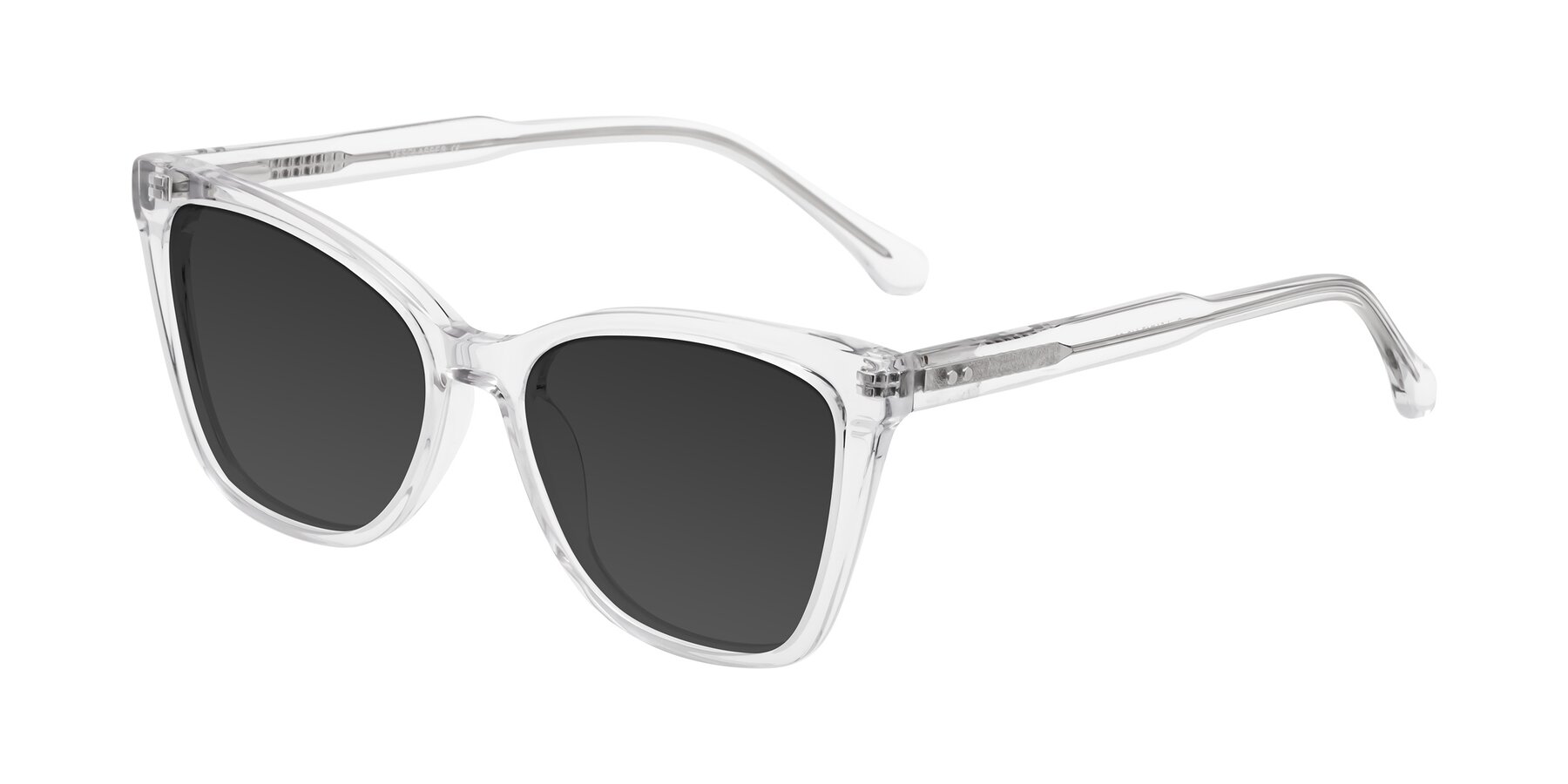 Angle of Cool in Clear with Gray Tinted Lenses