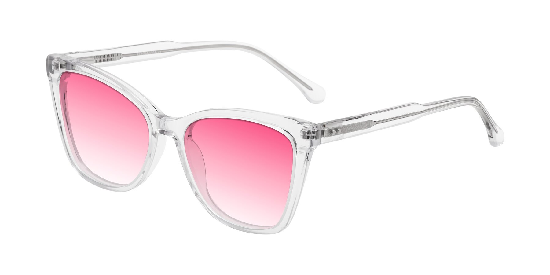 Angle of Cool in Clear with Pink Gradient Lenses