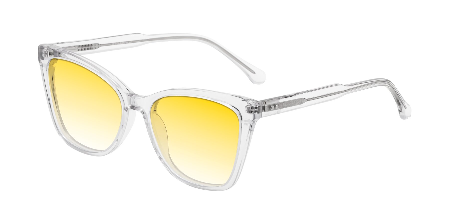 Angle of Cool in Clear with Yellow Gradient Lenses