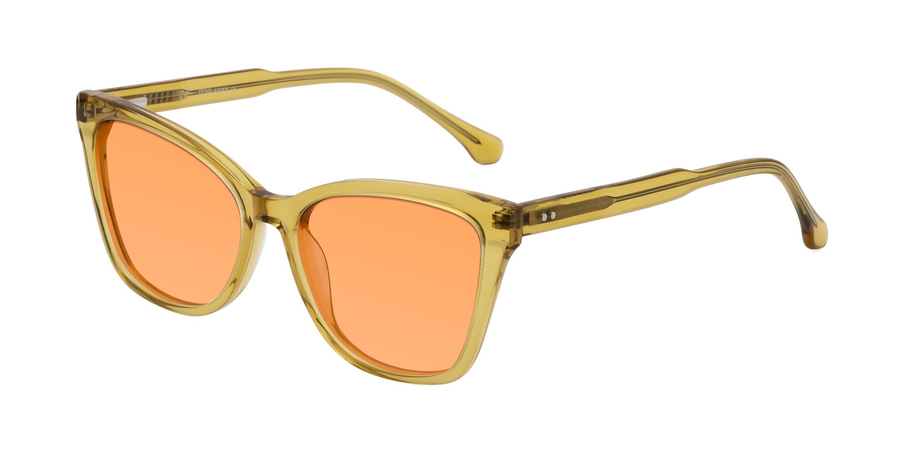 Angle of Cool in Champagne with Medium Orange Tinted Lenses