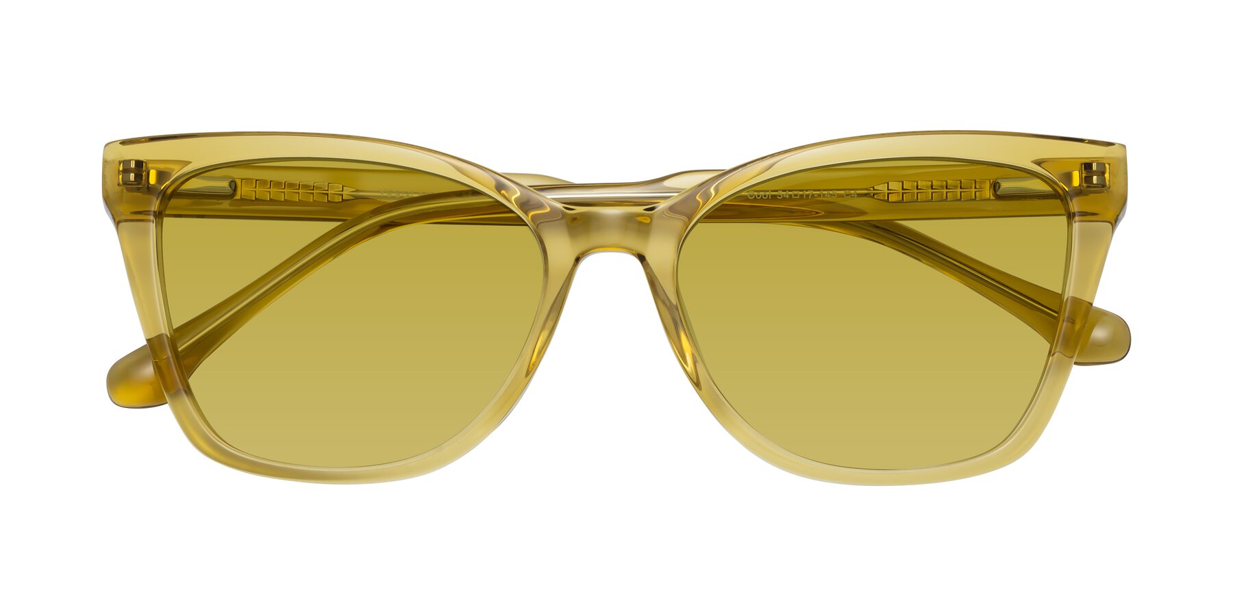 Folded Front of Cool in Champagne with Champagne Tinted Lenses