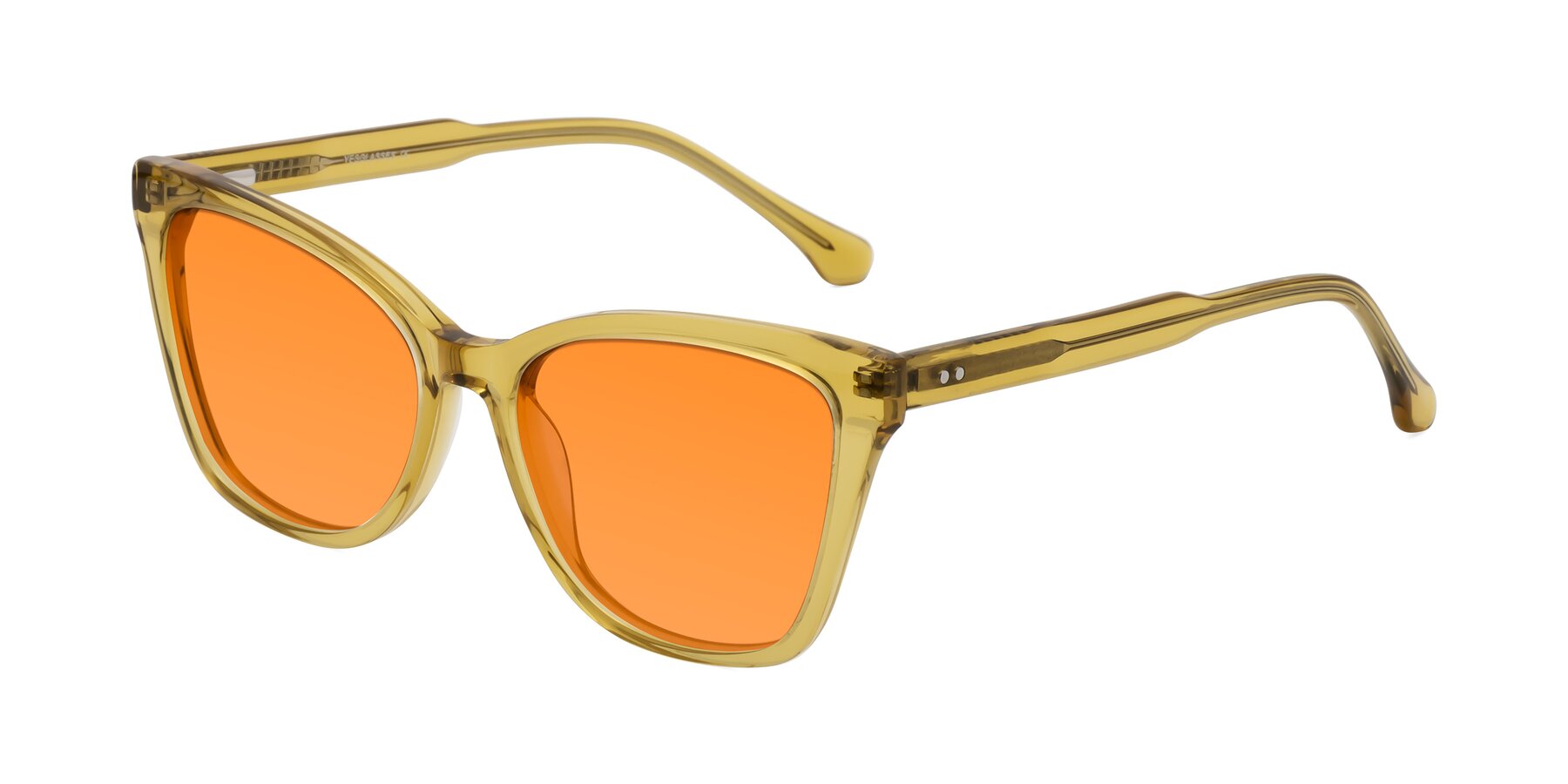 Angle of Cool in Champagne with Orange Tinted Lenses