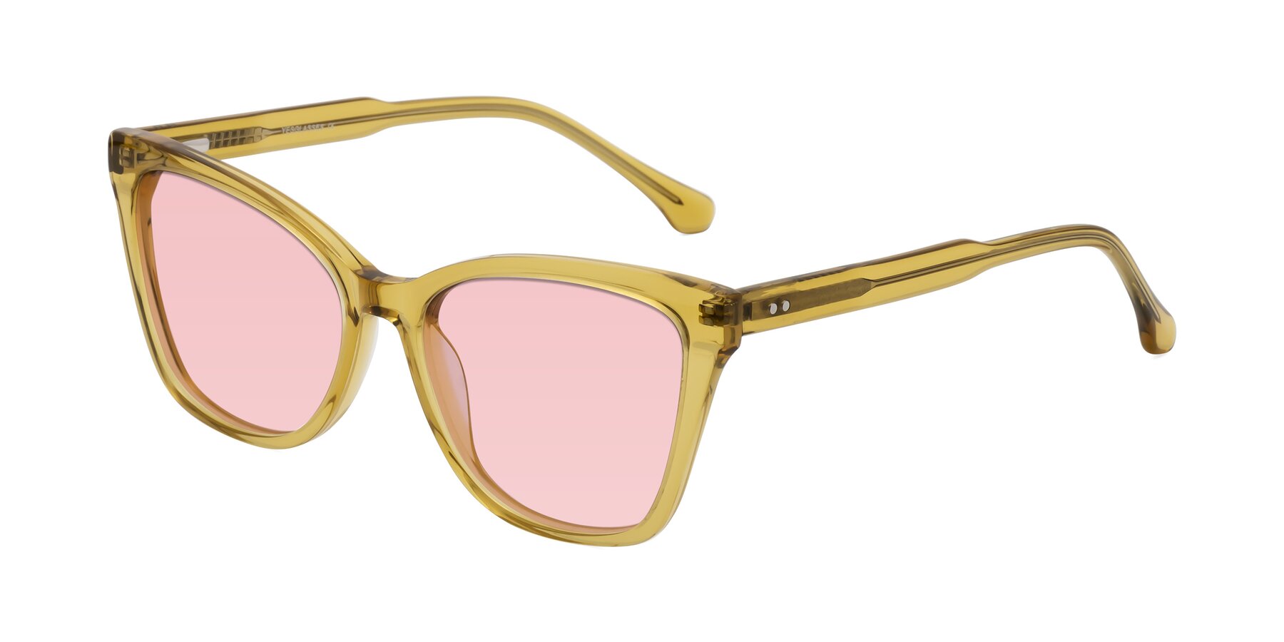 Angle of Cool in Champagne with Light Garnet Tinted Lenses