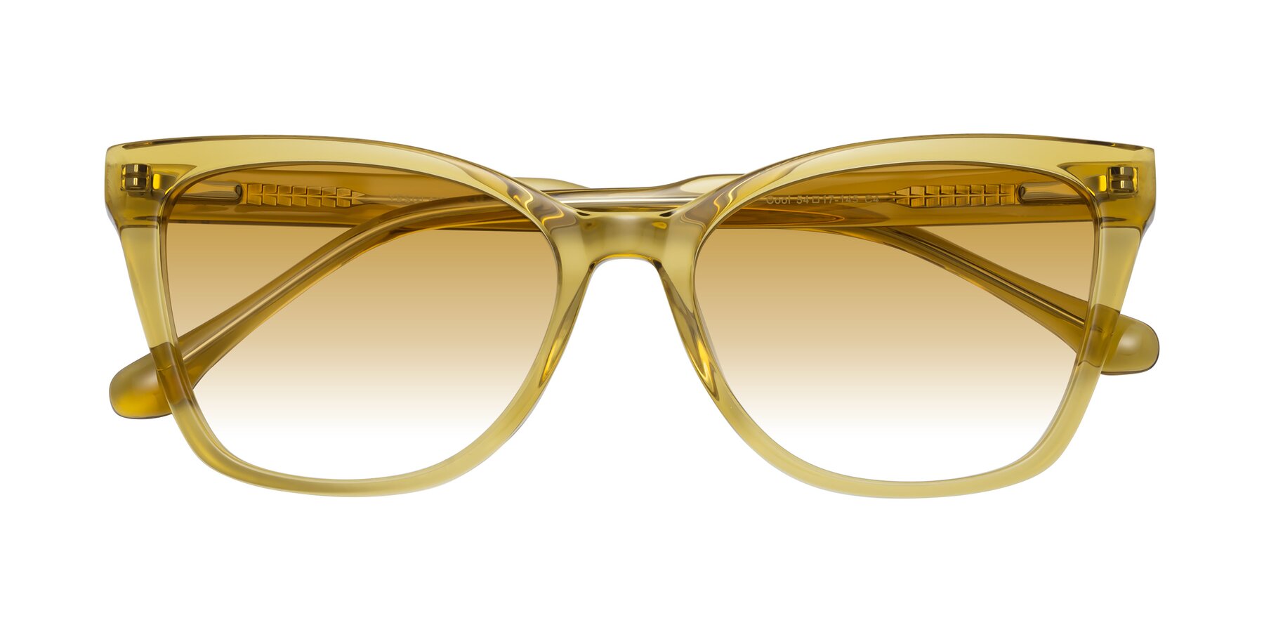 Folded Front of Cool in Champagne with Champagne Gradient Lenses