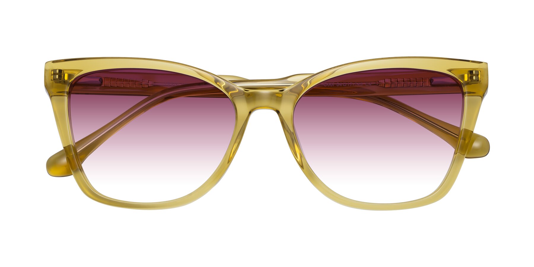 Folded Front of Cool in Champagne with Wine Gradient Lenses