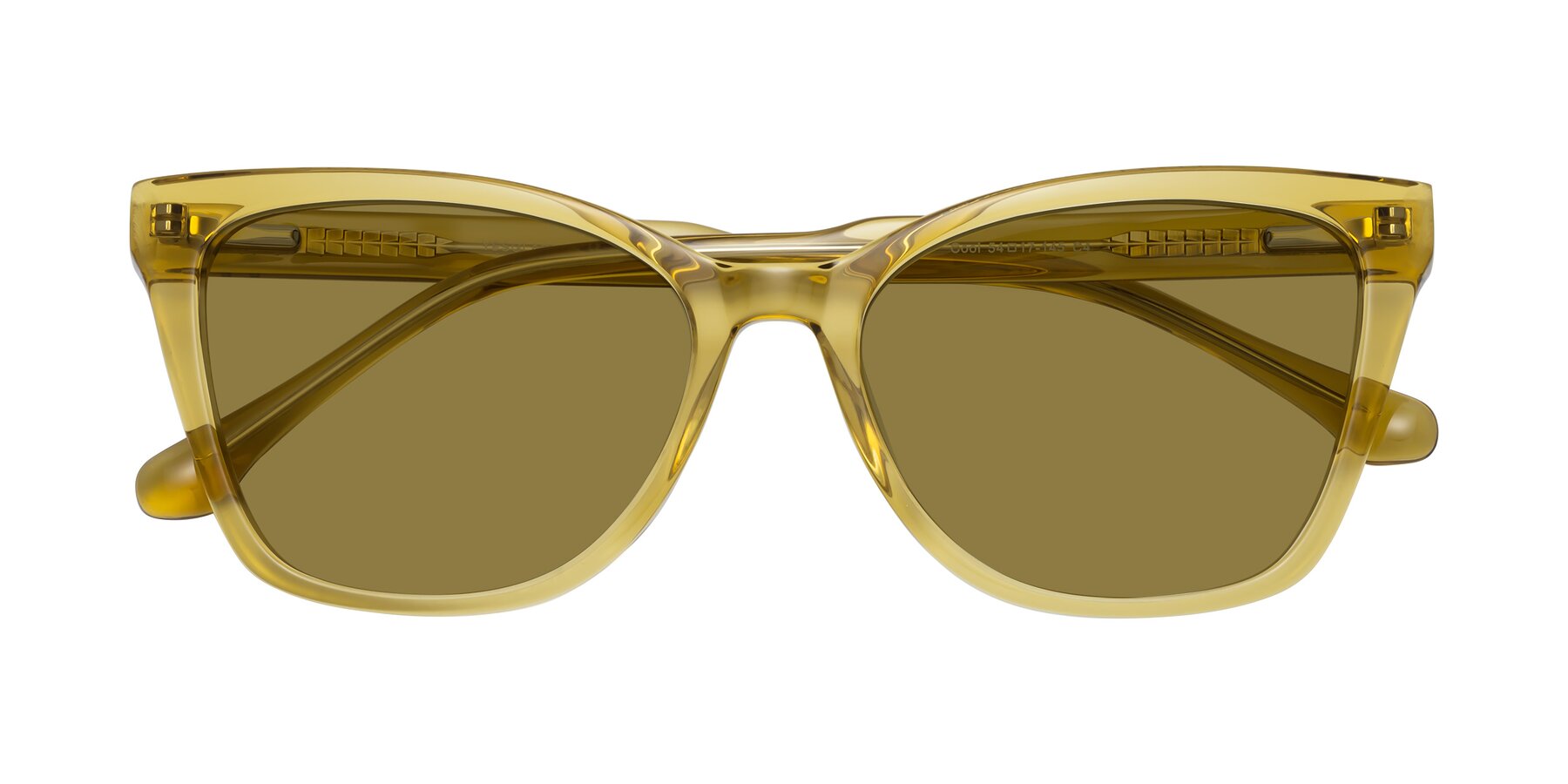 Folded Front of Cool in Champagne with Brown Polarized Lenses