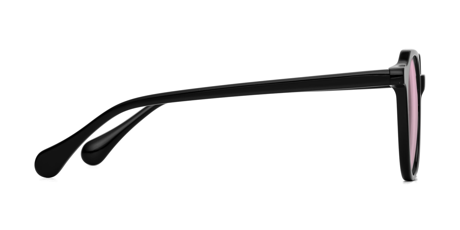 Side of Payper in Black with Light Pink Tinted Lenses