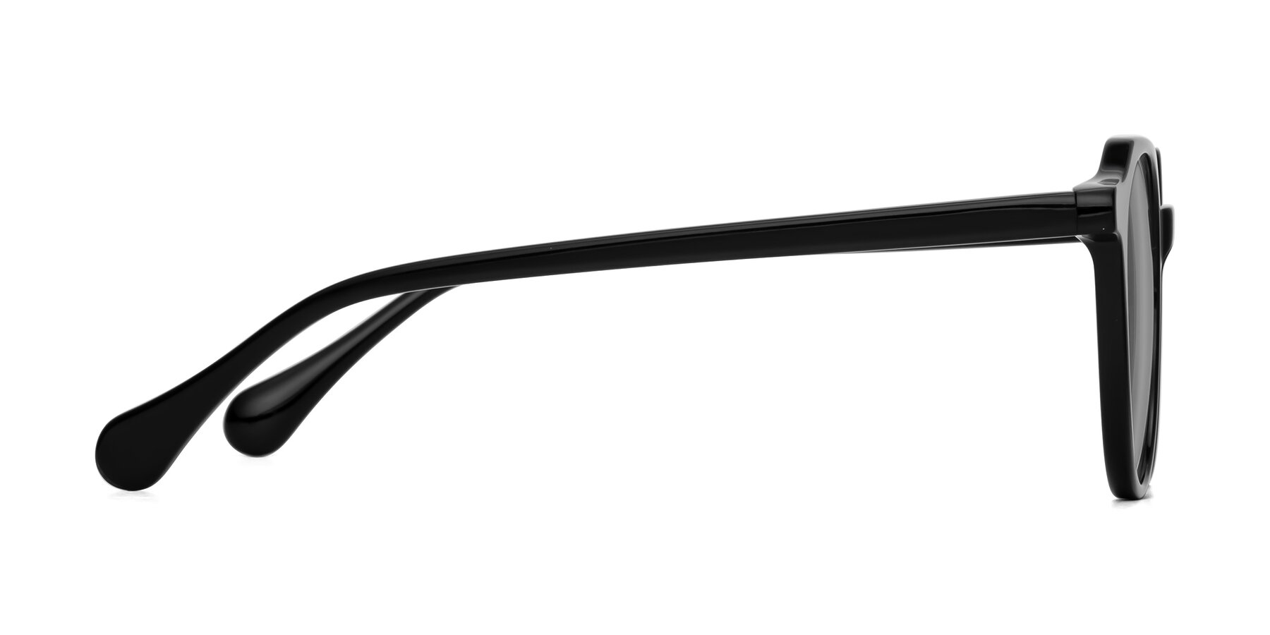 Side of Payper in Black with Light Gray Tinted Lenses