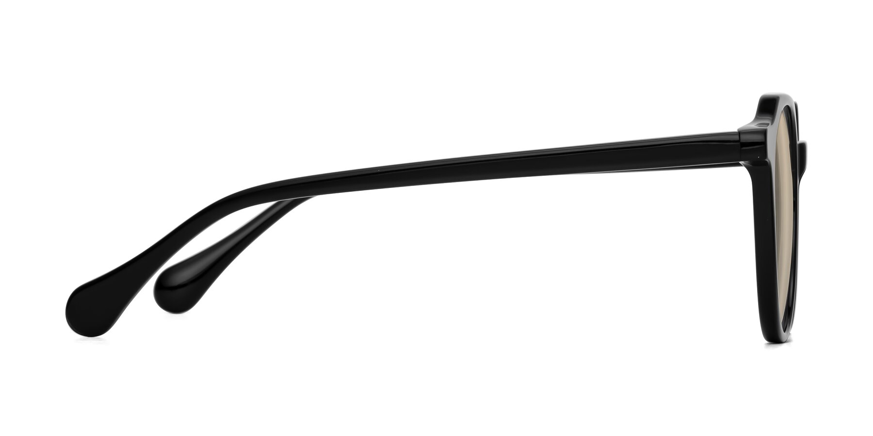 Side of Payper in Black with Light Brown Tinted Lenses