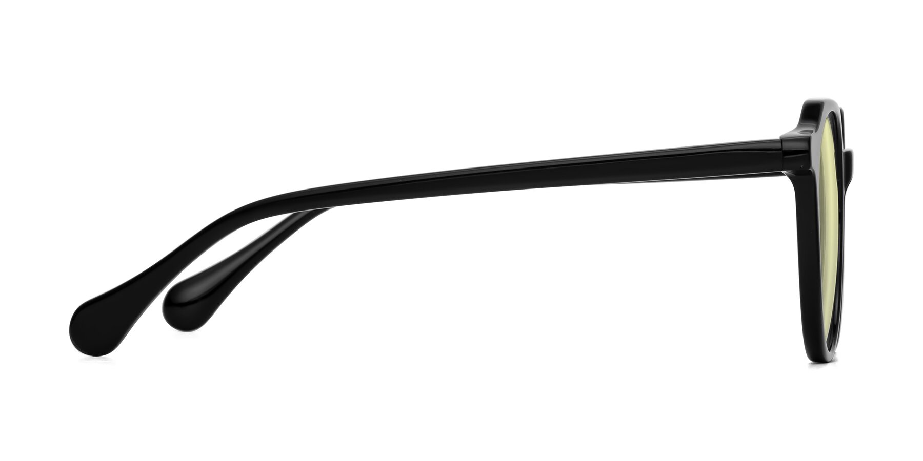 Side of Payper in Black with Light Yellow Tinted Lenses