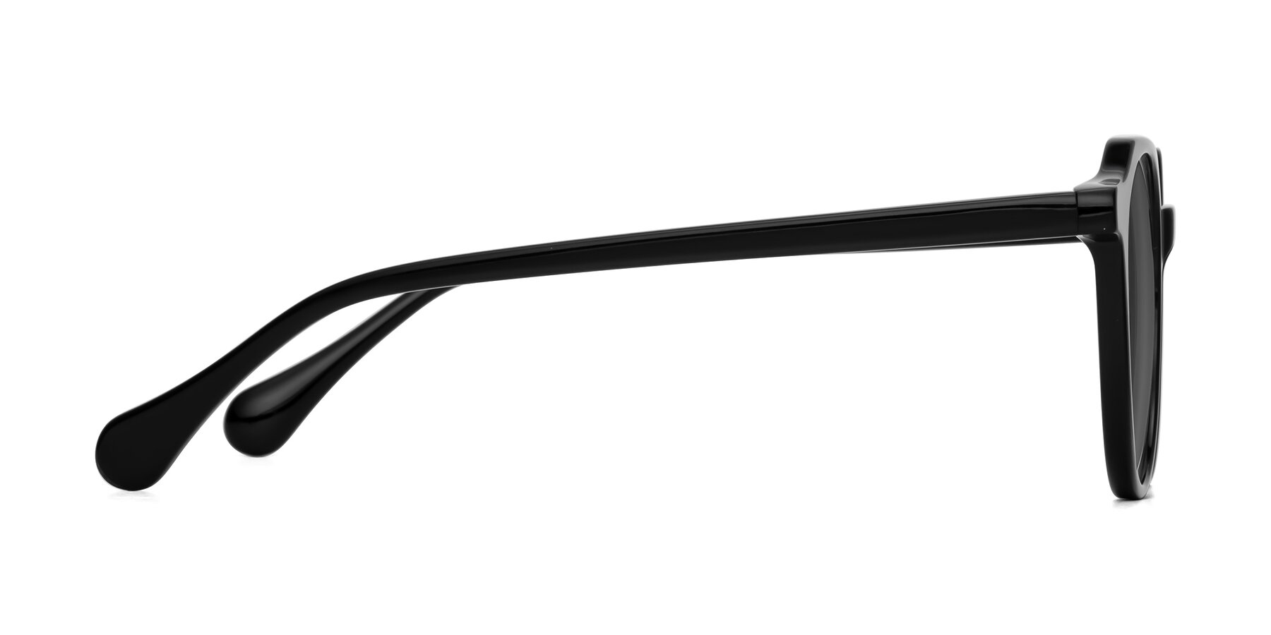 Side of Payper in Black with Medium Gray Tinted Lenses