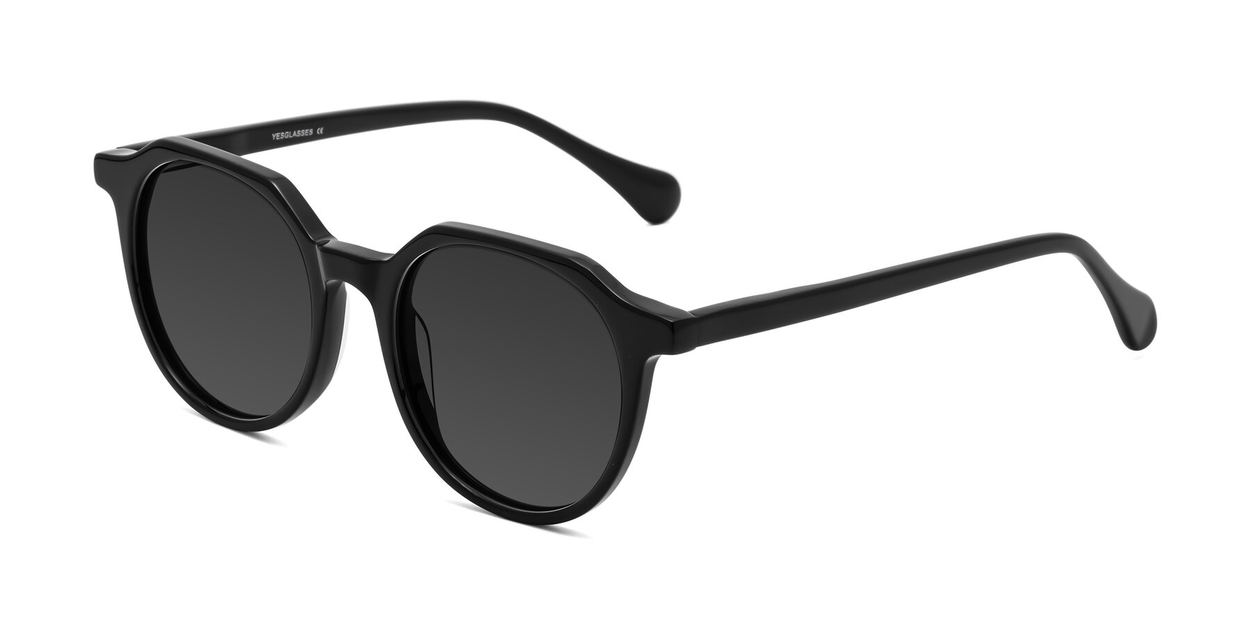 Angle of Payper in Black with Gray Tinted Lenses