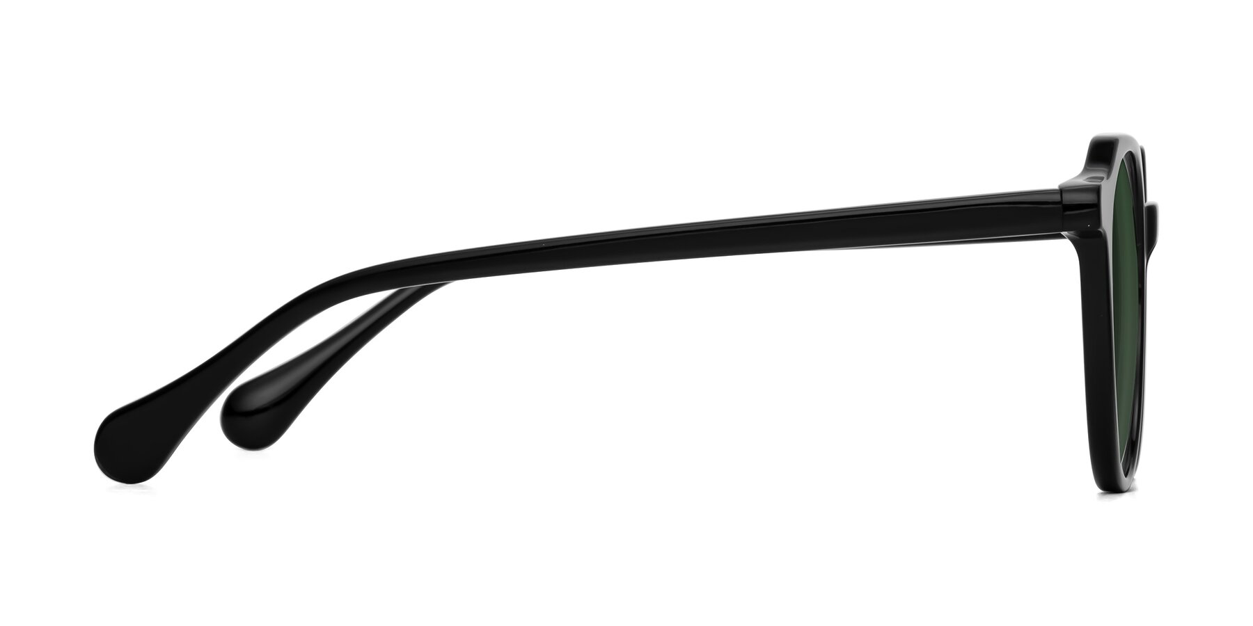 Side of Payper in Black with Green Tinted Lenses