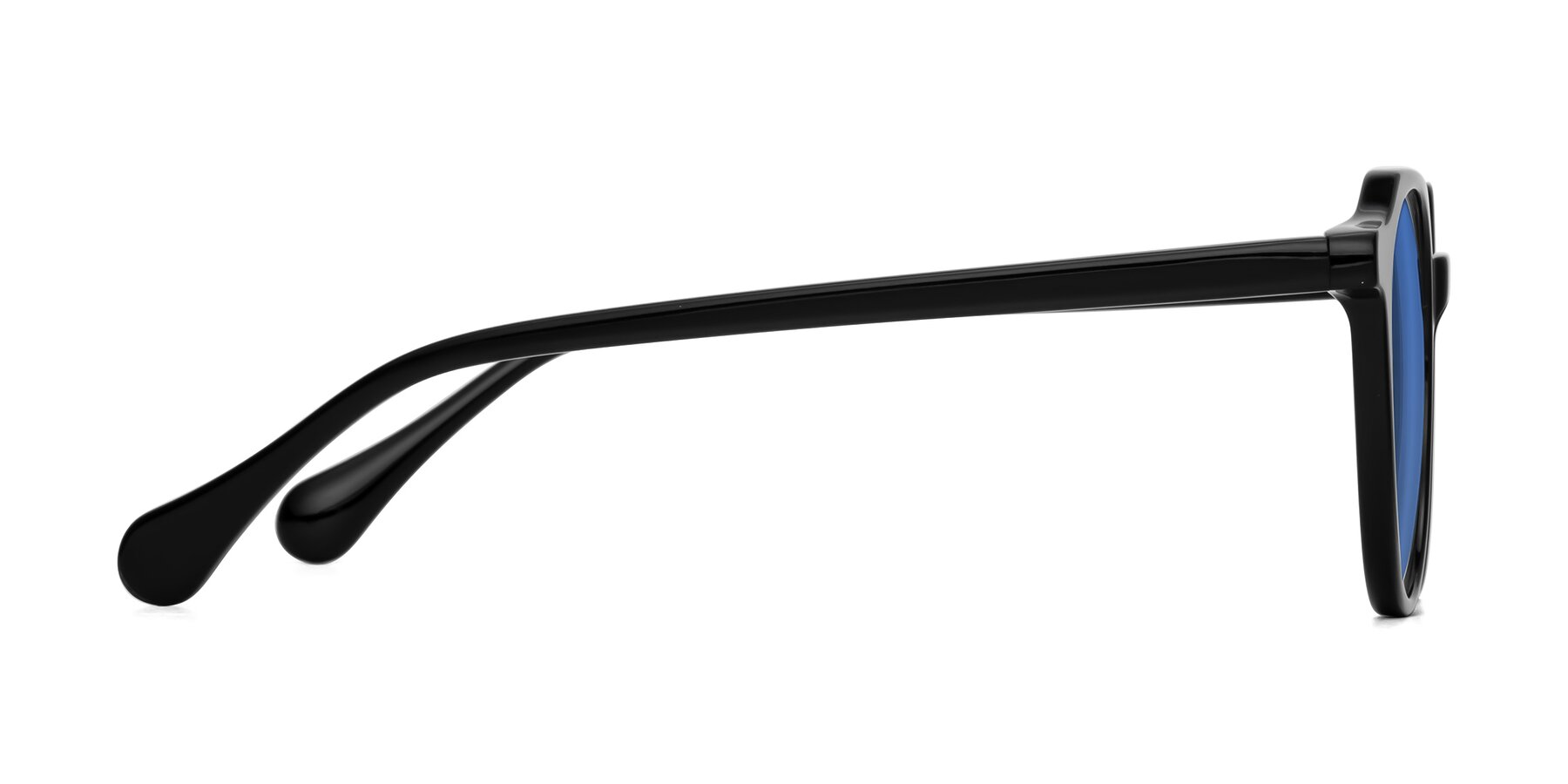 Side of Payper in Black with Blue Tinted Lenses