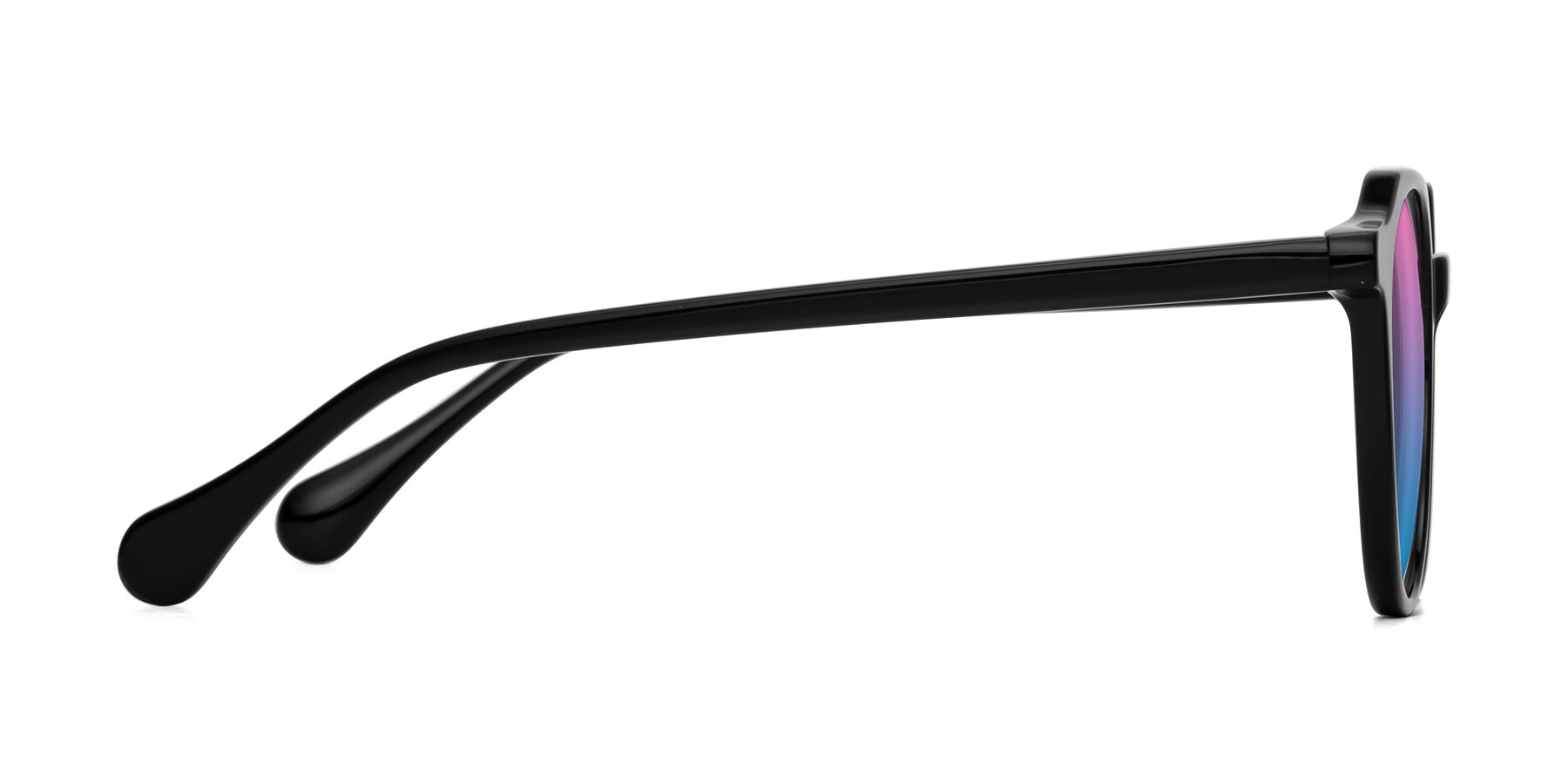 Side of Payper in Black with Pink / Blue Gradient Lenses